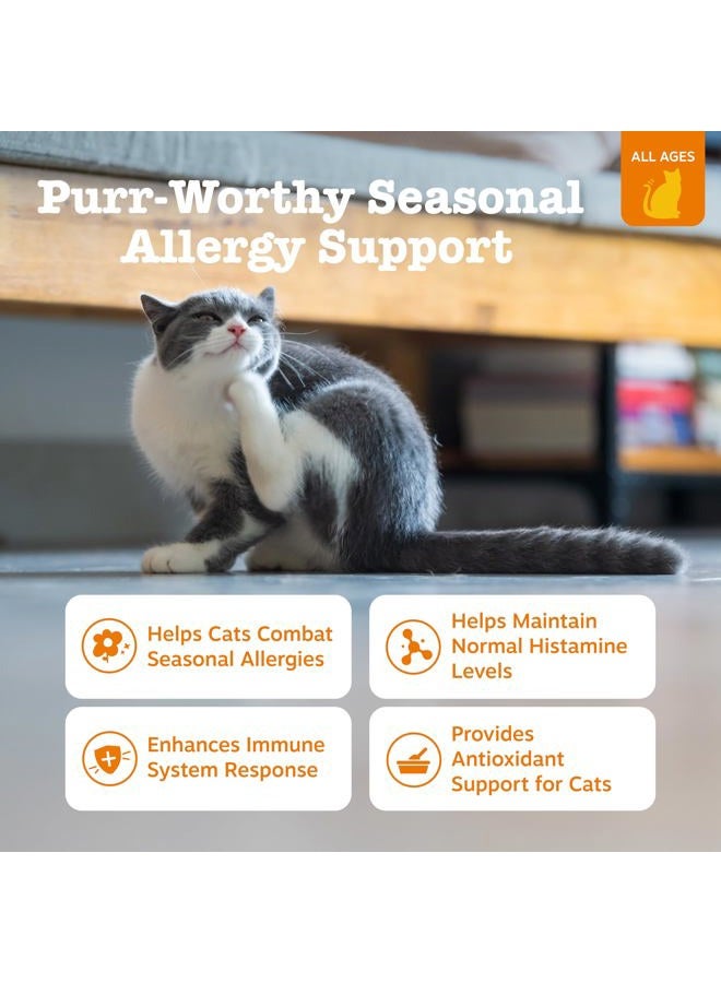 Zesty Paws Lysine Immune Soft Chews for Cats - with L-Lysine, EpiCor, Astragalus Root, Quercetin & Antioxidants - Advanced Functional Supplement for Cat Immune Support - Salmon Flavor - 60 Count - Image 2