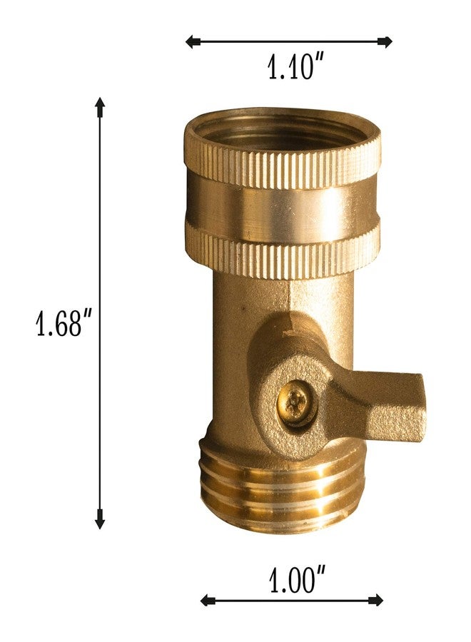 Xiny Tool Brass Garden Hose Shut Off Valve, Heavy Duty 3/4 Inch Solid Brass Garden Hose Shut Off Valve with 10 Extra Rubber Washers - Image 4