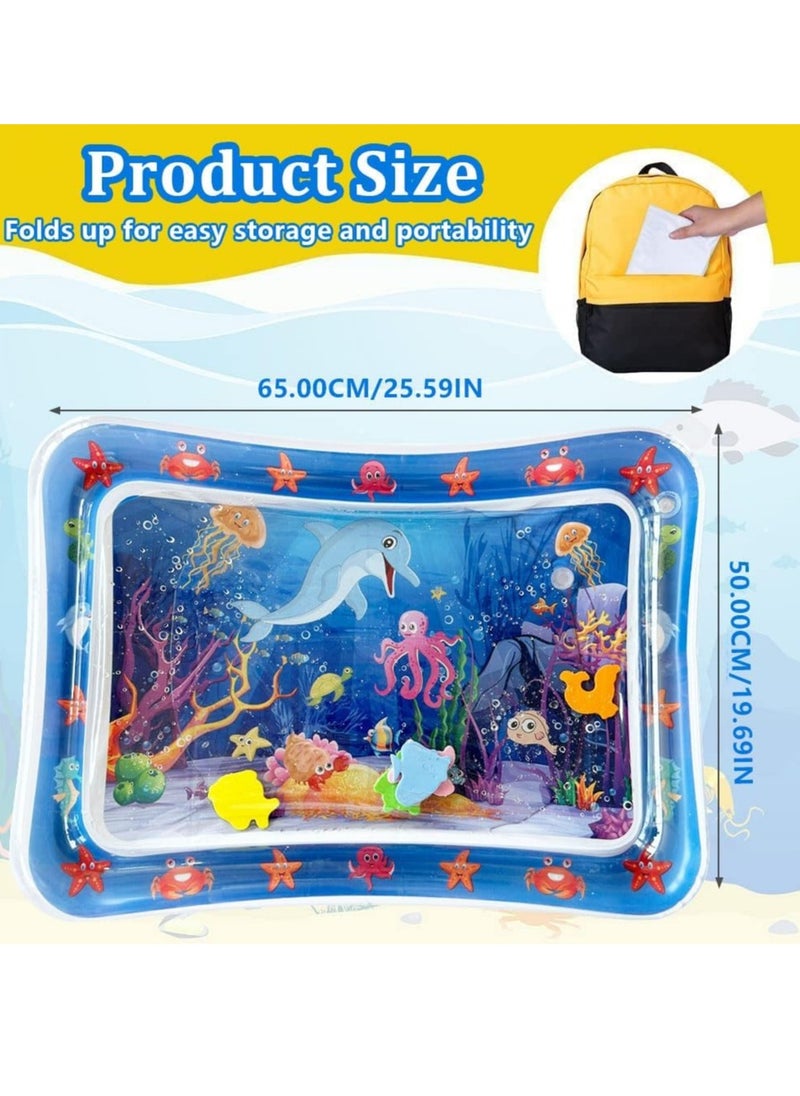 Generic - Cat Water Sensory Play Mat, Thickened Water Sensor Play Mat, Interactive Cat Toy for Indoor Cats with A Pump, Water Sensor Mat for Kids Cool Comfort Inflatable Tummy Time Water Mat - Image 1