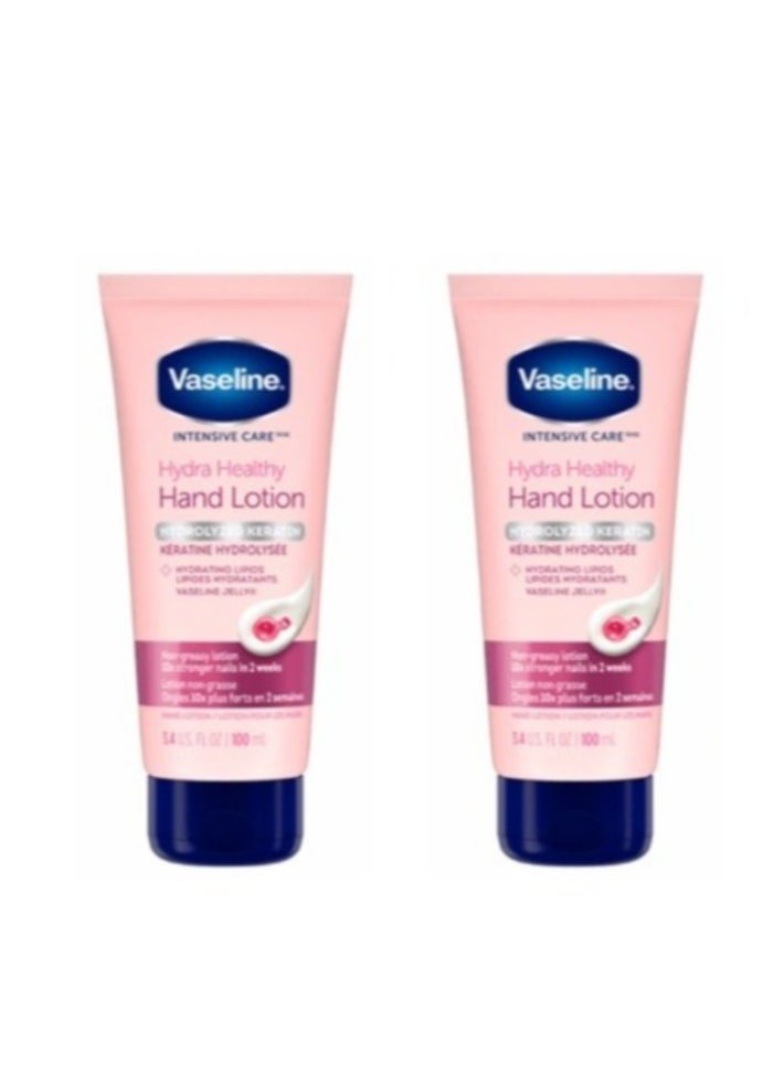 Vaseline 2 pieces of Vaseline Intensive Care Lotion for Hands and Nails - 100 ml  - Image 1
