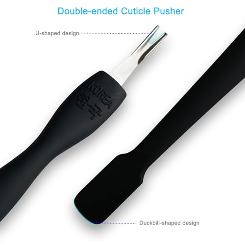 Pingispower Cuticle Pusher Tool, 2PCS Professional Nail Cuticle Remover Trimmer Cutter Fork Kit, Premium Stainless Steel Durable Manicure Kit for Women, Fingernails and Toenails - Image 5