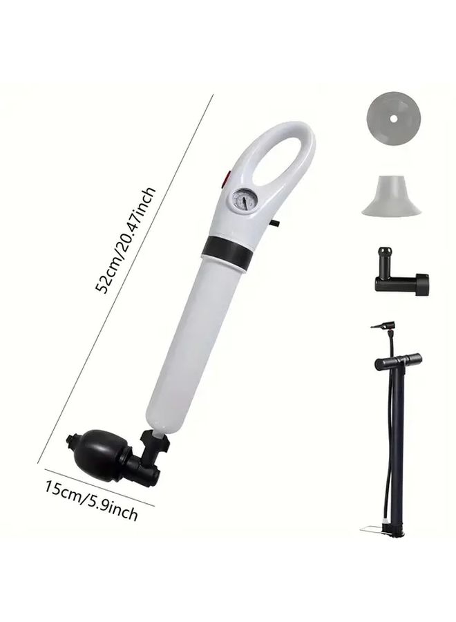 Upgrade Green Air Powered Drain Cleaning Tool L-16 Reinforced Stainless Steel Plumbing Snake Set For Drainage Pipe Blockages Efficient Bathroom Maintenance - Image 4