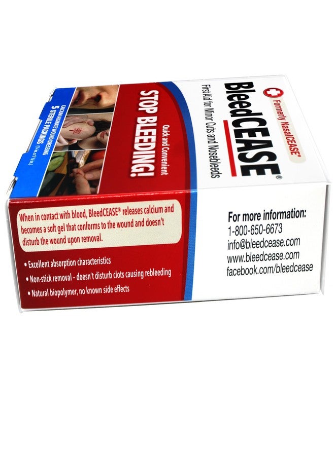 BleedCEASE First Aid, White, 5 Count - Image 5