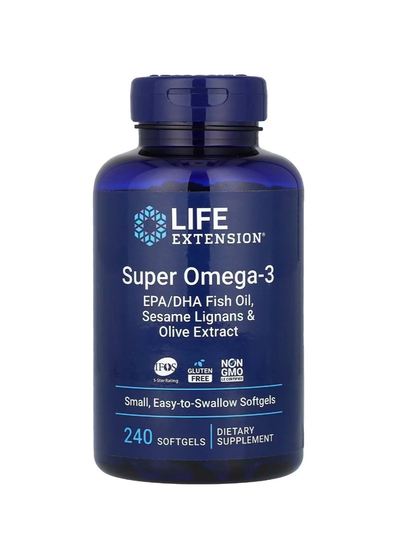 لايف إكستنشن سوبر أوميجا 3، 240 كبسولة هلامية - Image 1