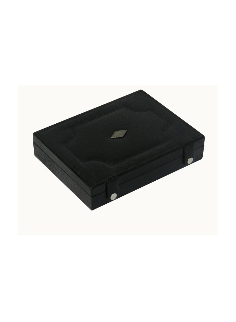 LAVERI LEATHER Laveri Cufflink Storage Display Box with Ring Holder Showcase for Store Display, Jewelry Show & Home ~ Jewelry Tray Organizer  - Image 2