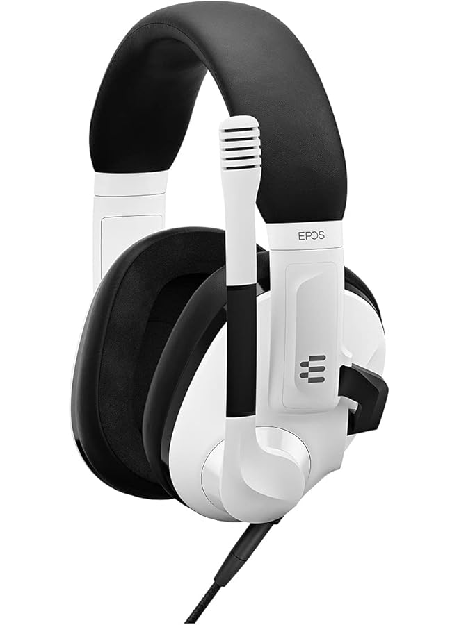 EPOS Audio H3 Closed Acoustic Gaming Headset With Noise Cancelling Microphone Plug & Play Audio Around The Ear Adjustable Ergonomic For Pc Mac Ps4 Ps5 Switch Xbox White - Image 5