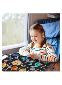 Y&D SYOSI Outer Space Travel Felt Story Set Board, Portable Board Solar System, Universe Storytelling Planets, Toddler Galaxy Theme Preschool Early Learning Interactive Play Kit (1 Set)  - Image 4