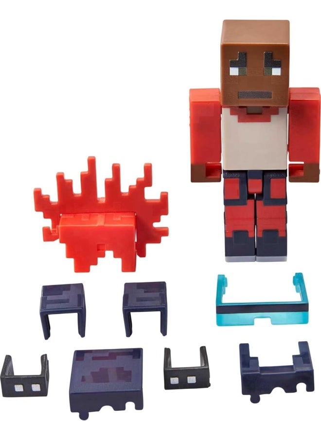 Mattel Games Minecraft Creator Series Wrist Spikes Figure, Collectible Building Toy, 3.25-inch Action Figure with Accessories, Gift for Ages 6 Years & Older  - Image 4