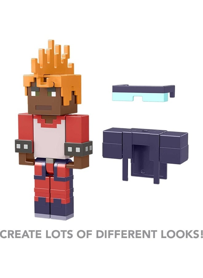 Mattel Games Minecraft Creator Series Wrist Spikes Figure, Collectible Building Toy, 3.25-inch Action Figure with Accessories, Gift for Ages 6 Years & Older  - Image 2