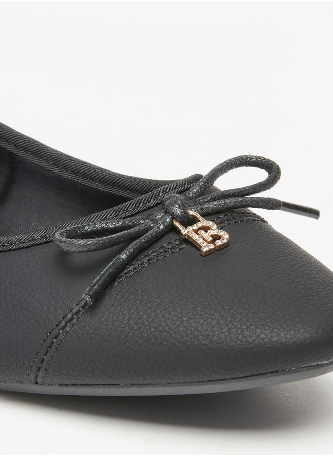 Flora Bella By Shoexpress - Women's Bow Accent Slip-On Round Toe Ballerina Shoes - Image 1