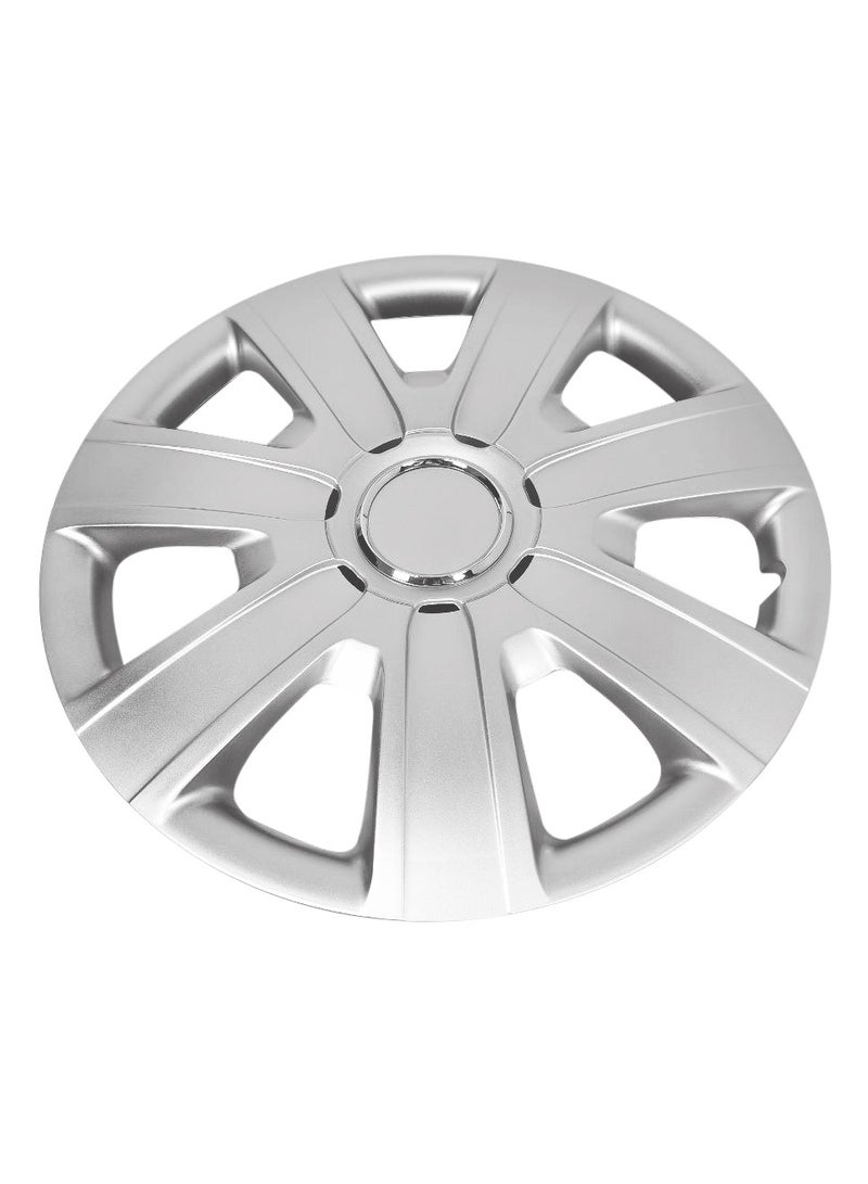 Pistol Wheel Cover Kit14 Inch Hubcaps Set of 4PC Automotive Wheel Cap with Universal Fit - Pistol Silver Colour High Quality WJ-5076-A-14 - Image 4
