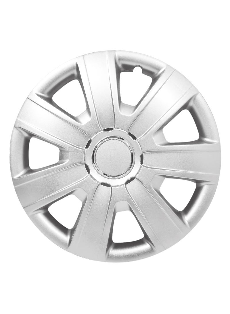 Pistol Wheel Cover Kit14 Inch Hubcaps Set of 4PC Automotive Wheel Cap with Universal Fit - Pistol Silver Colour High Quality WJ-5076-A-14 - Image 3