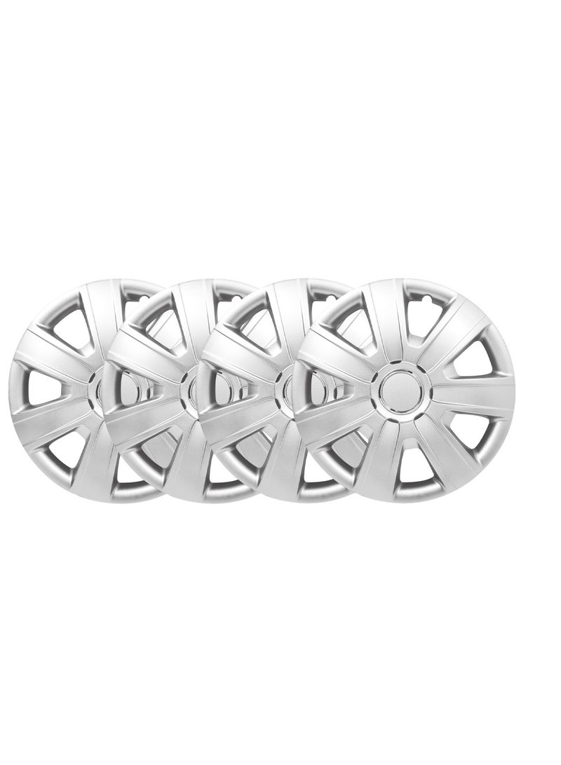 Pistol Wheel Cover Kit14 Inch Hubcaps Set of 4PC Automotive Wheel Cap with Universal Fit - Pistol Silver Colour High Quality WJ-5076-A-14 - Image 5