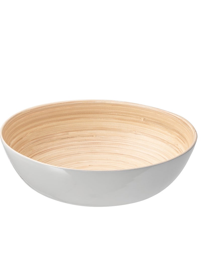 LOFT BAMBOU BOWL,SET OF 2,D29.5XH10CMS,WHITEandNATURAL-154103B  - Image 5