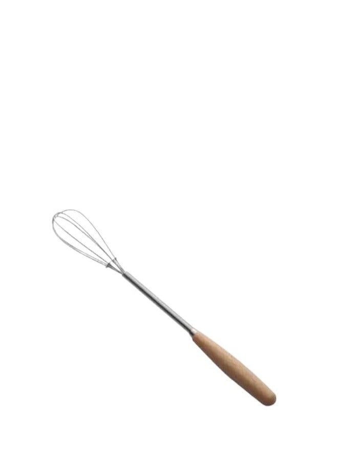 مضرب بيض صغيرخفق يدوي صغير البيض وخلطه وصنع الرغوة، أداة مطبخ متينة 2 قطع  - Image 2