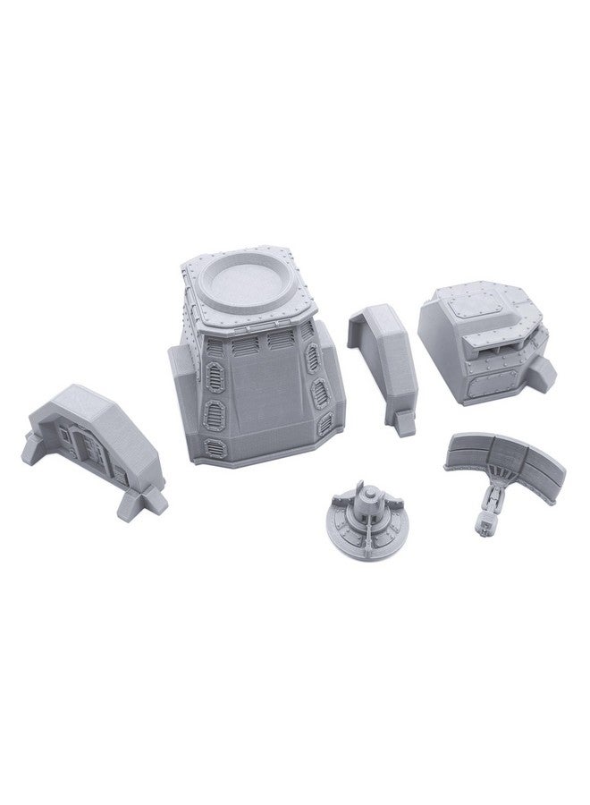 EnderToys Armored Barracks Set by Terrain4Print, 3D Printed Tabletop RPG Scenery and Wargame Terrain 28mm Miniatures, Grey - Image 4