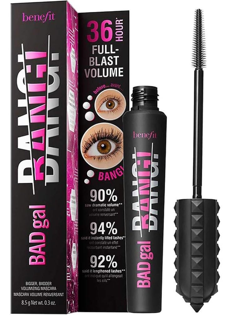 Benefit BADgal BANG! Black Mascara 8.5g – Volumizing & Lengthening Mascara for Dramatic Lashes, Smudge-Proof, Lightweight Formula