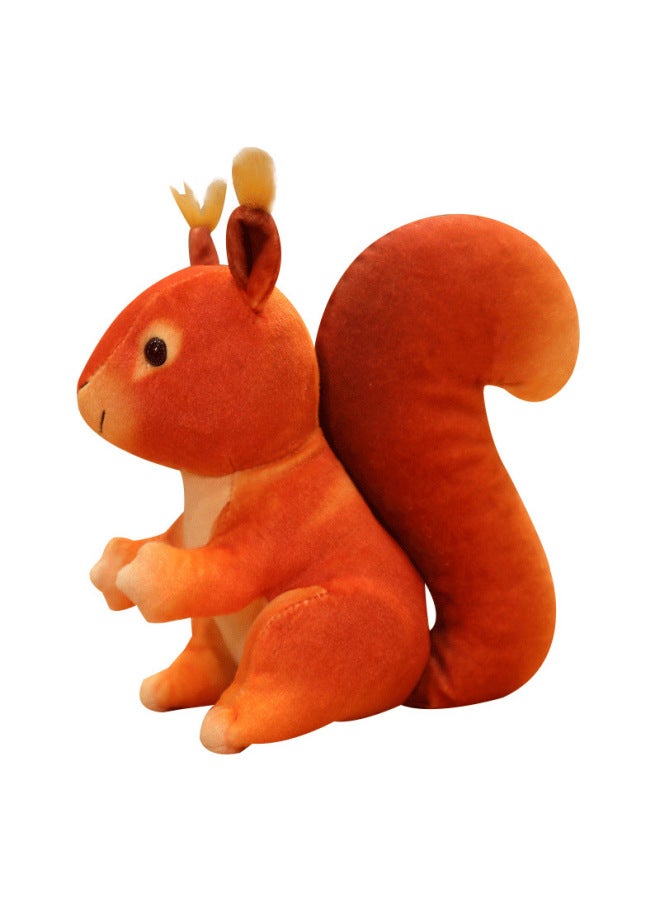 دمية سنجاب واقعية محشوة، تصميم إبداعي ولمسة ناعمة، تقدم رفقة مرحّة وزخرفة طفولية، هدية عيد ميلاد مثالية للأطفال - Image 1