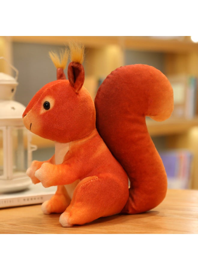 دمية سنجاب واقعية محشوة، تصميم إبداعي ولمسة ناعمة، تقدم رفقة مرحّة وزخرفة طفولية، هدية عيد ميلاد مثالية للأطفال - Image 2