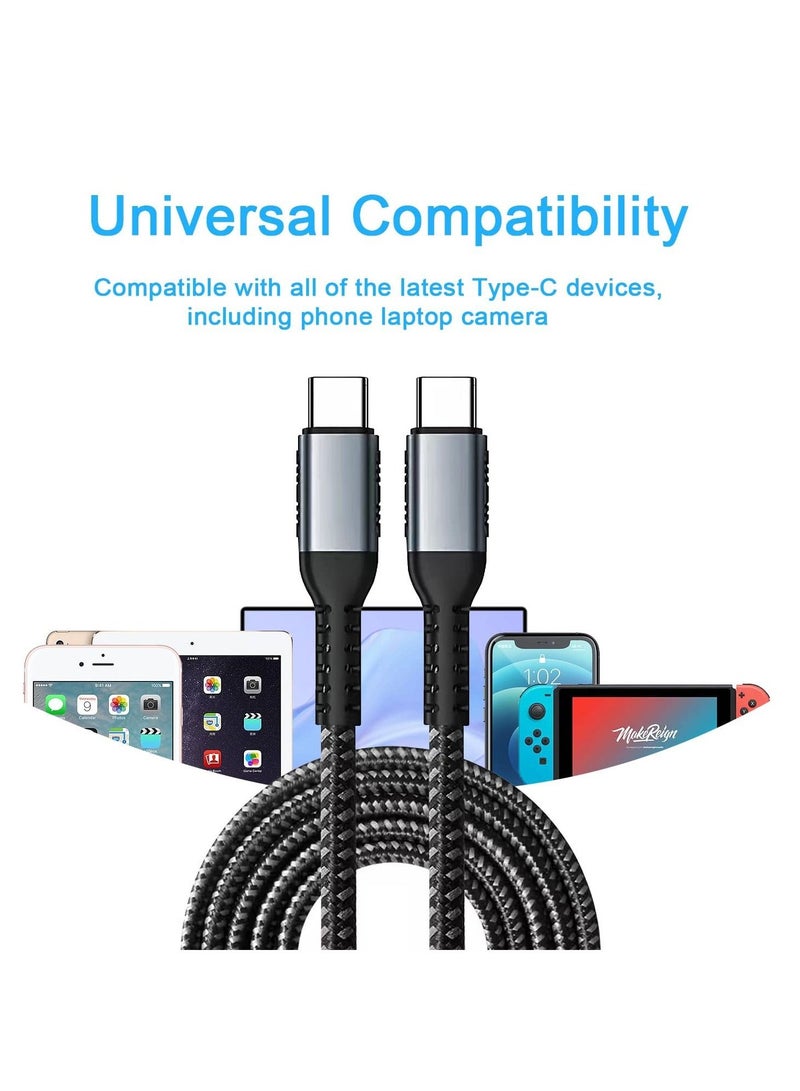 Excefore 5A Fast Charging Cable, USB C to USB C Cable, Suitable for Samsung Galaxy S22 S21 S20, Pixel, Switch, MacBook Pro, iPad Pro, iPad Air 5/4 (2m)  - Image 4