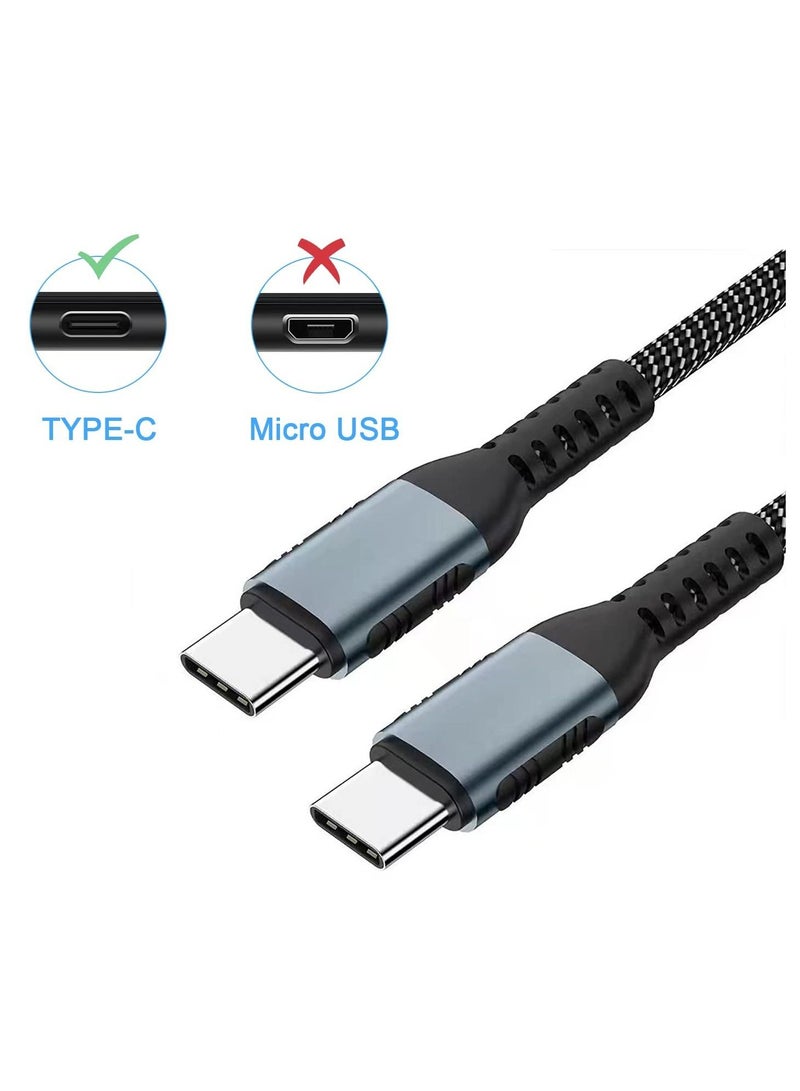 Excefore 5A Fast Charging Cable, USB C to USB C Cable, Suitable for Samsung Galaxy S22 S21 S20, Pixel, Switch, MacBook Pro, iPad Pro, iPad Air 5/4 (2m)  - Image 2