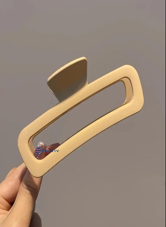 باكتيف مجموعة مشابك شعر باكتيف العصرية المكونة من 3 قطع، بلون موحد غير لامع، بتصميم مستطيل كبير، مناسبة للنساء والفتيات. - Image 4