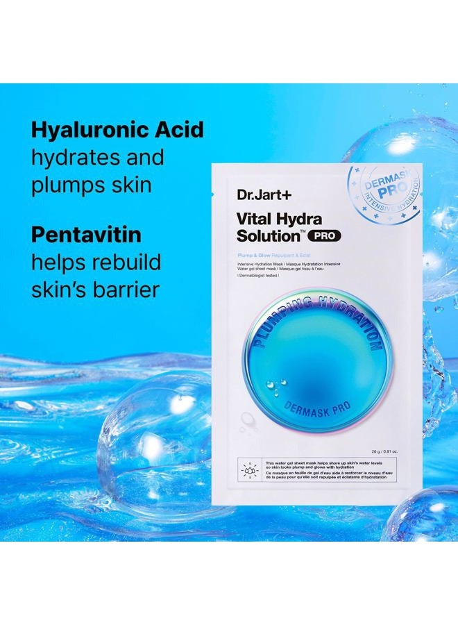 Dr.Jart+ Dermask Vital Hydra Solution Glow Korean Face Mask with Hyaluronic Acid for Glass Skin | Sheet Mask | Korean Skin Care | Travel Size, 1 Pack - Image 5