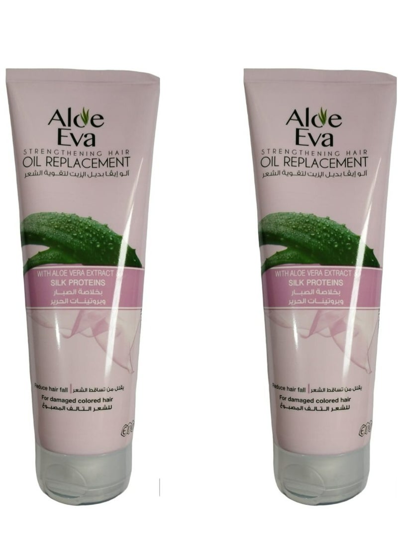 Aloe Eva - 2-Piece set Hair Oil Replacement With Aloe Vera & Silk Proteins 2X250ml - Image 1