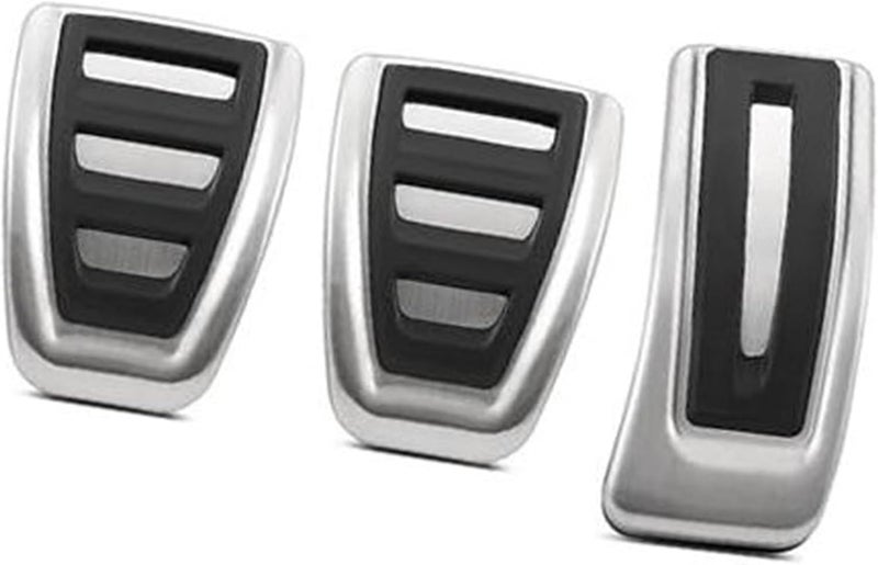Wivplex Stainless Steel Pedal Pad Set for VW Polo and Virtus - Image 1
