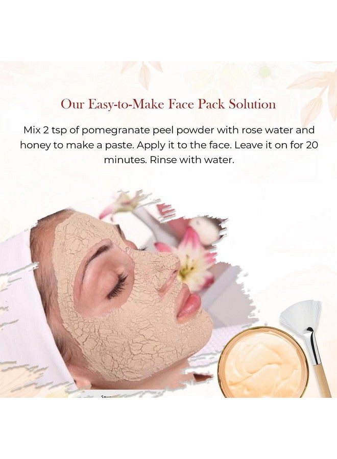 Mirintz 100% Natural Pomegranate Powder |(100 gms) Anaar Peel Powder for Face & Skin| Dried Pomegranate (Punica Granatum) Powder for Youthful Skin| Face Care for Men & Women| Natural Skin Care Products - Image 4