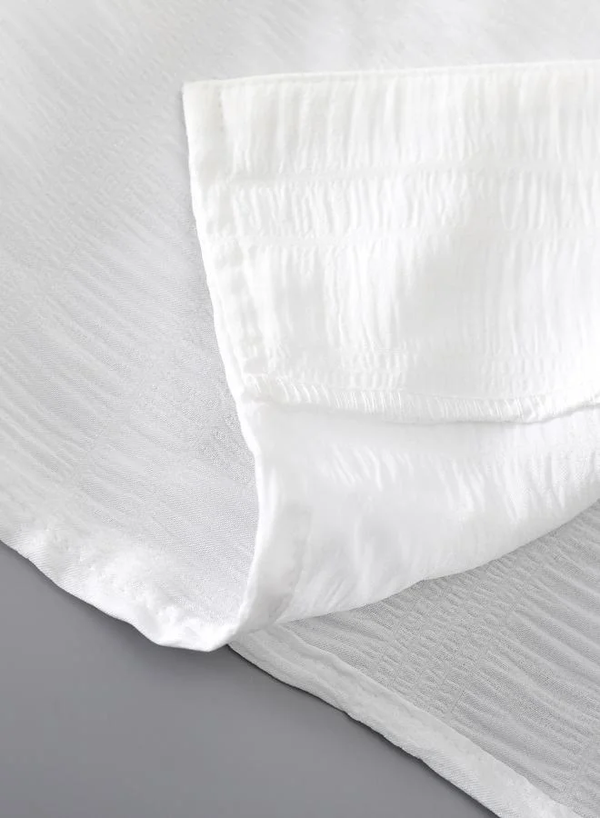 Take Two White Men White Short Sleeve Button-Down Shirt for Men | Best Price UAE