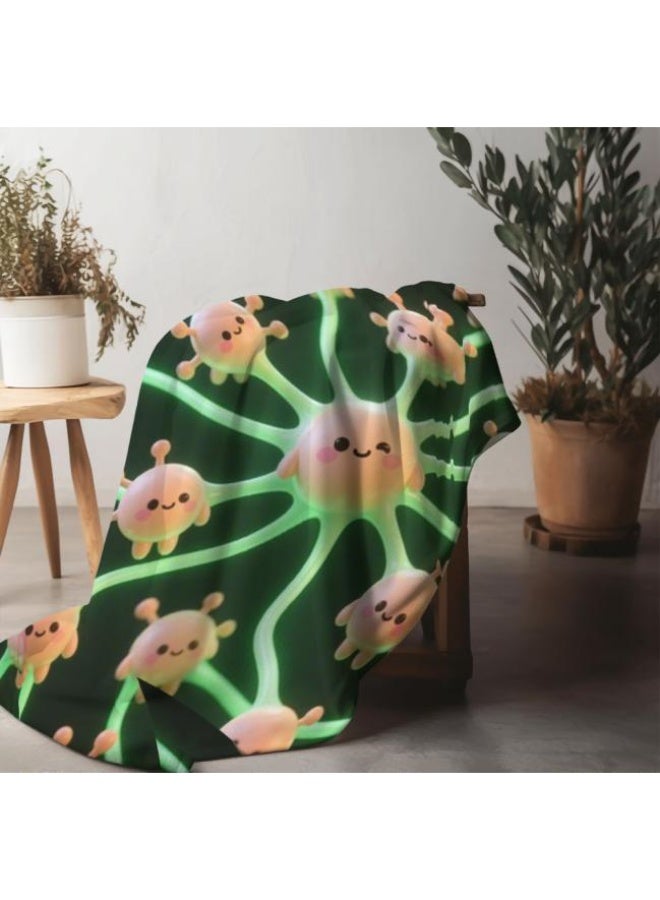 general Baby and children's cartoon flannel thin blanket (warm and comfortable, suitable for sleep, game use) 70cm*100cm - Image 1