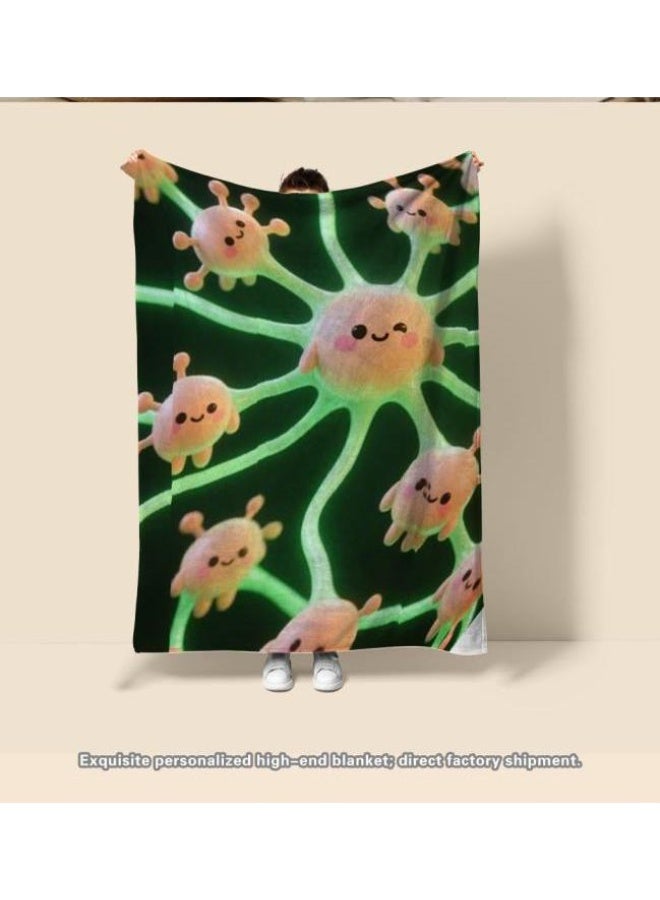 general Baby and children's cartoon flannel thin blanket (warm and comfortable, suitable for sleep, game use) 70cm*100cm - Image 3