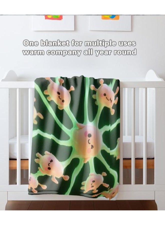 general Baby and children's cartoon flannel thin blanket (warm and comfortable, suitable for sleep, game use) 70cm*100cm - Image 5