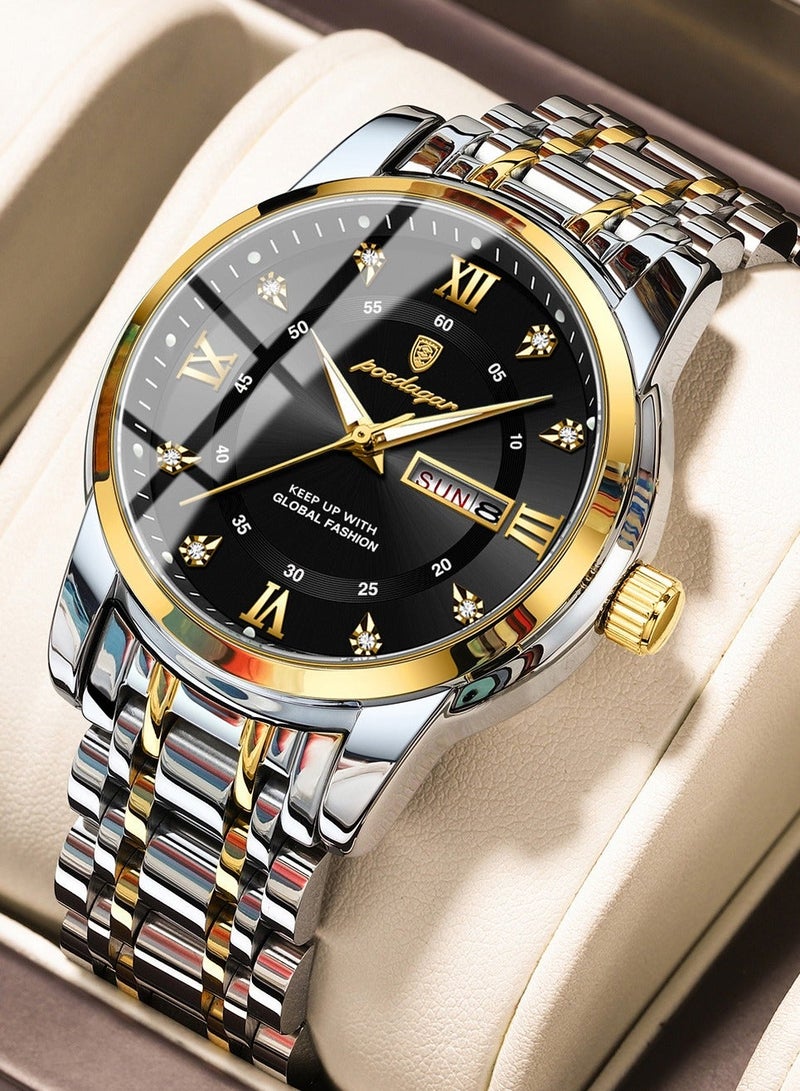 POEDAGAR Watches for Men ,Waterproof Luminous Men's Watch Quartz-Case 41mm - Image 1