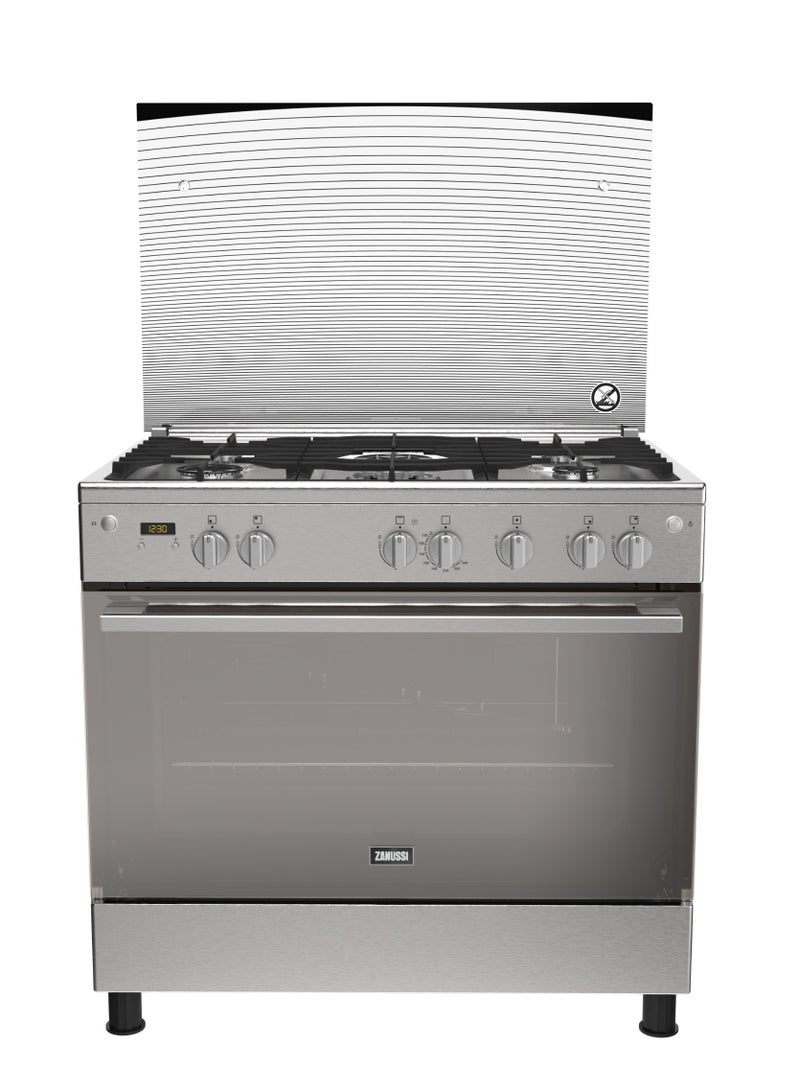 زانوسي بوتاجاز COOLMAX غاز 5 شعلة مع فرن - ZCG94396XB