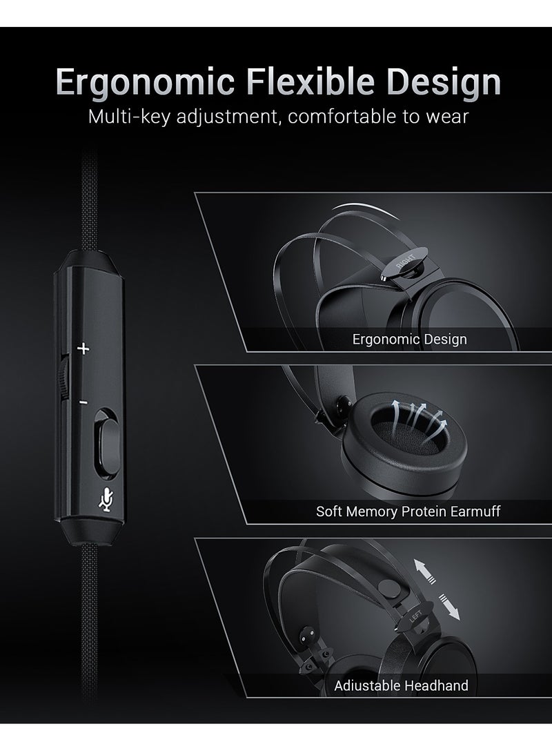 NUBWO N7 Gaming Headset with Noise-Canceling Mic | Deep Bass for PS5/Xbox Series X/PC | Pro Comfort Ear Cups​ - Image 2