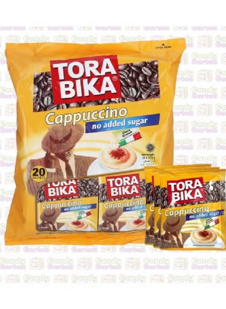 TORA BIKA Instant Cappuccino Coffee with No Added Sugar - 20 Sachets x 12.5g - Image 2