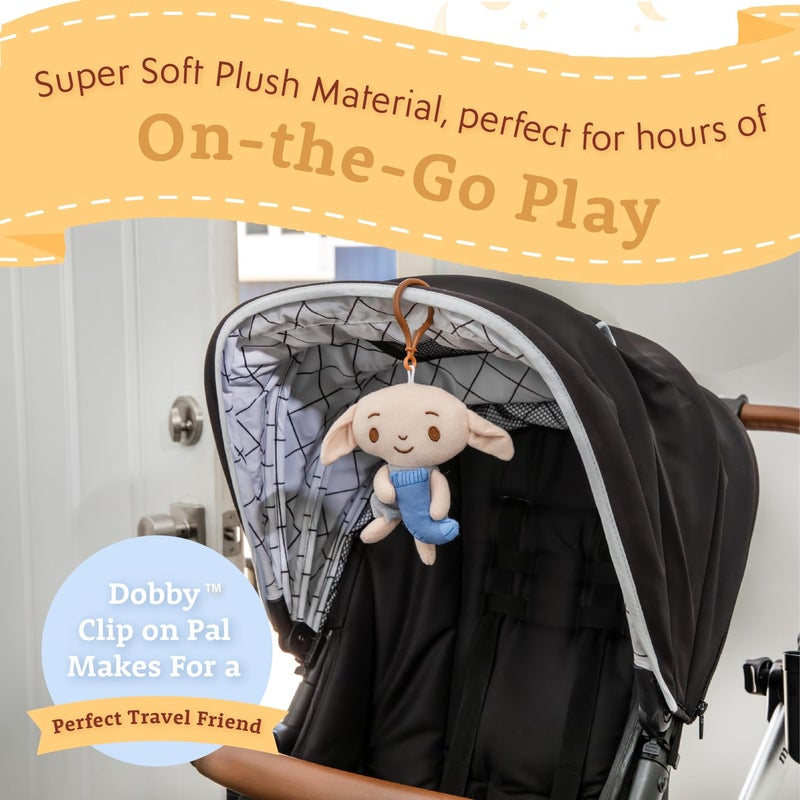 KIDS PREFERRED - Dobbyâ„¢ Clip on Pal - Stimulating Harry Potter Travel Toy for Babies - Image 4