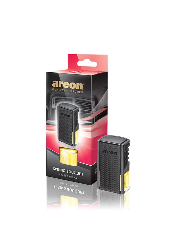 معطر السيارة - مشبك فتحة التهوية - معطر مكيف السيارة - رائحة باقة الربيع - 8 مل.