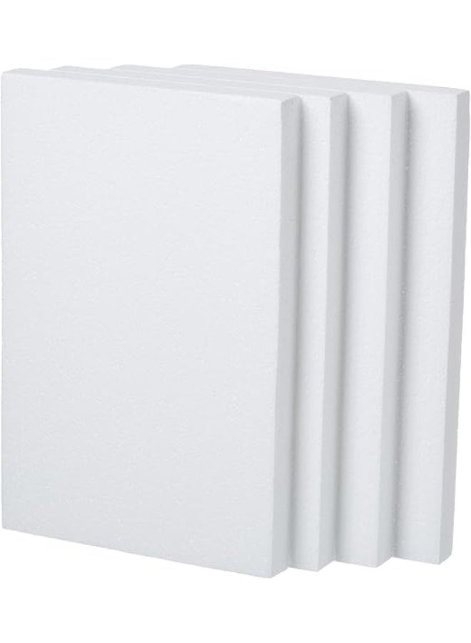 كرافت ماجيك مجموعة من 6 كتل من رغوة البوليسترين الحرفية 8×6×1 بوصة | شرائح ستايروفوم/ثرموكول بيضاء مستطيلة للفنون النحتية، النماذج، الأعمال اليدوية، تنسيقات الزهور والمشاريع المدرسية - Image 1
