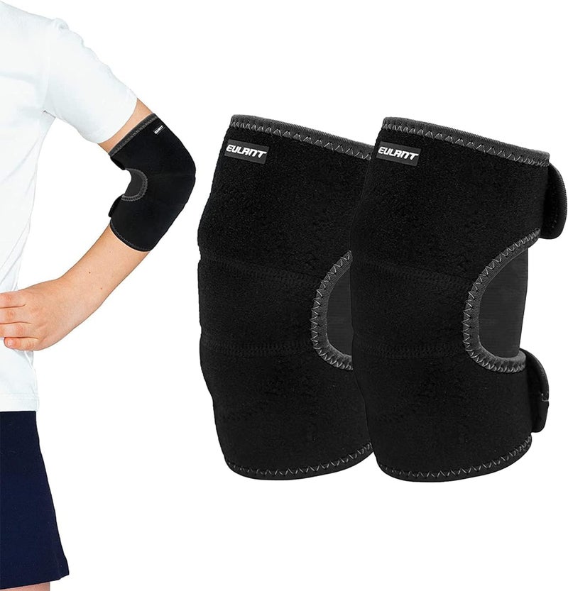 EULANT Elbow Pads for Kids Junior Youth, Toddler, Soft & Breathable Elbow Pad for Biking Volleyball Basketball Football Skating Dancing Crawl, Child Elbow Pads with Thicken Sponge Padding - Image 1