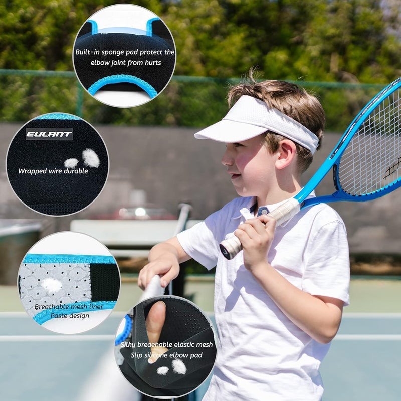 EULANT Elbow Pads for Kids Junior Youth, Toddler, Soft & Breathable Elbow Pad for Biking Volleyball Basketball Football Skating Dancing Crawl, Child Elbow Pads with Thicken Sponge Padding - Image 2