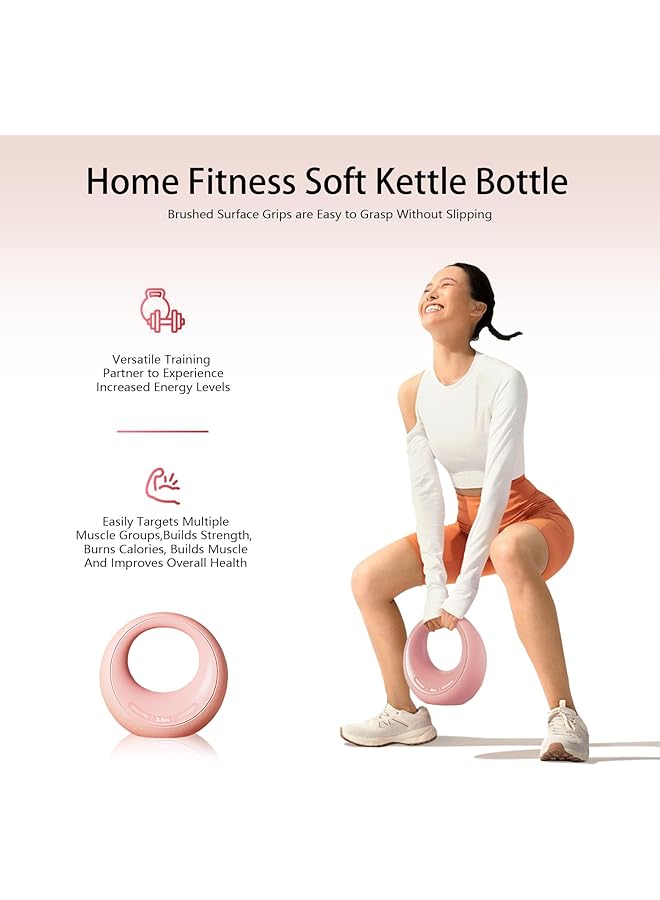 Generic Kettlebell Soft Pvc Kettlebell Versatile Kettlebell For Full Body Workouts Kettlebell Strength Training Weightlifting And Core Conditioning  - Image 3
