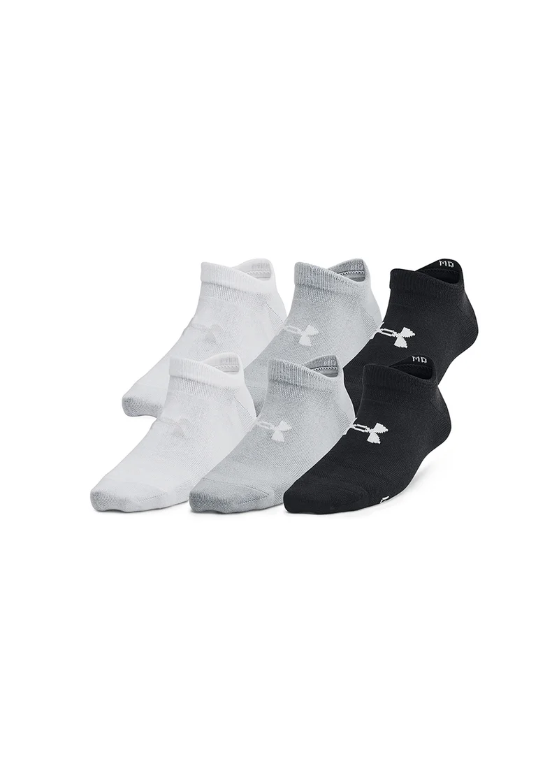 اندر ارمور Youth 6 Pack Essential No Show Socks