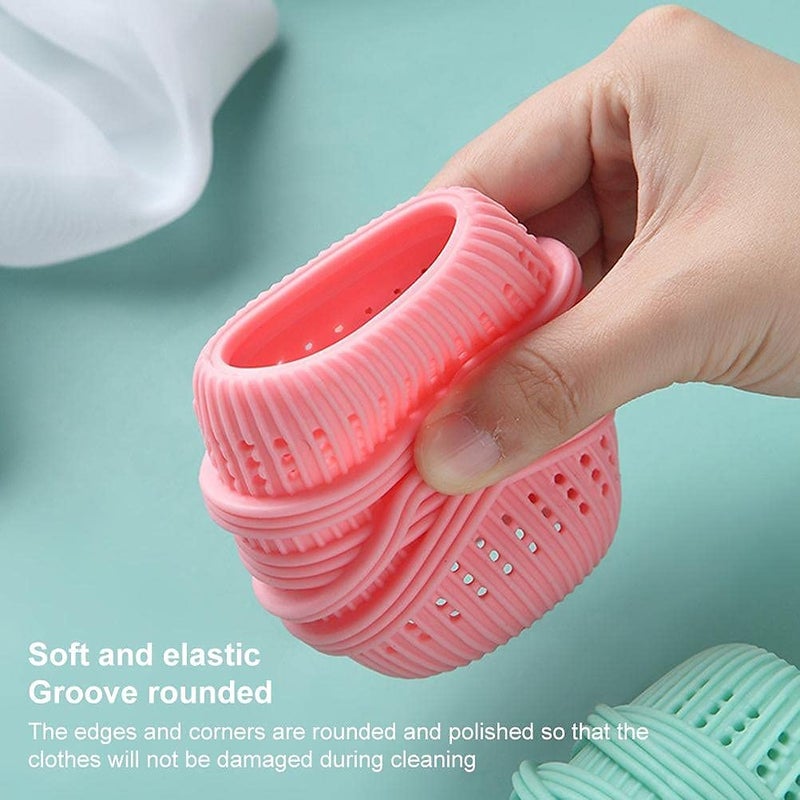 pepplo Reusable Laundry Cleaning Balls 2 Pcs EcoFriendly Washing Balls Magic Antiwinding Clothes Washing Products Dryer Balls Washing Ball Cleaning Tools for Washing Machine Laundry Coor May Vary - Image 3