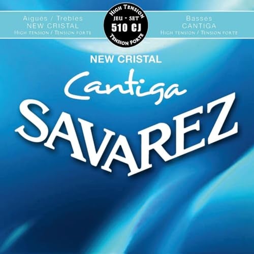 Savarez Classical Guitar Strings Cantiga 510CJ Cristal Trebles, Cantiga Basses, High Tension, Full Set (STSAV50-50357) - Image 1