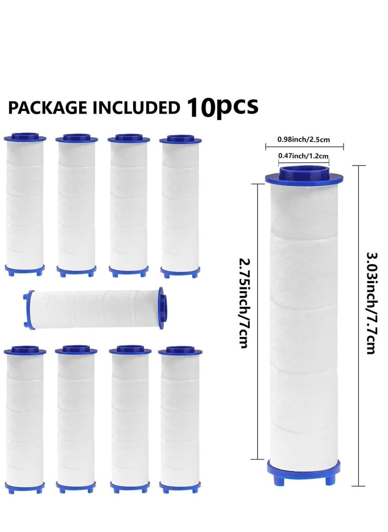 RATSAW - 10 Pack PP Cotton Filter Shower Head PP Cotton Filter Cartridge Detachable Propeller Hydro Jet Shower Head Filter Shower Filters for Filtered Showerheads - Image 1