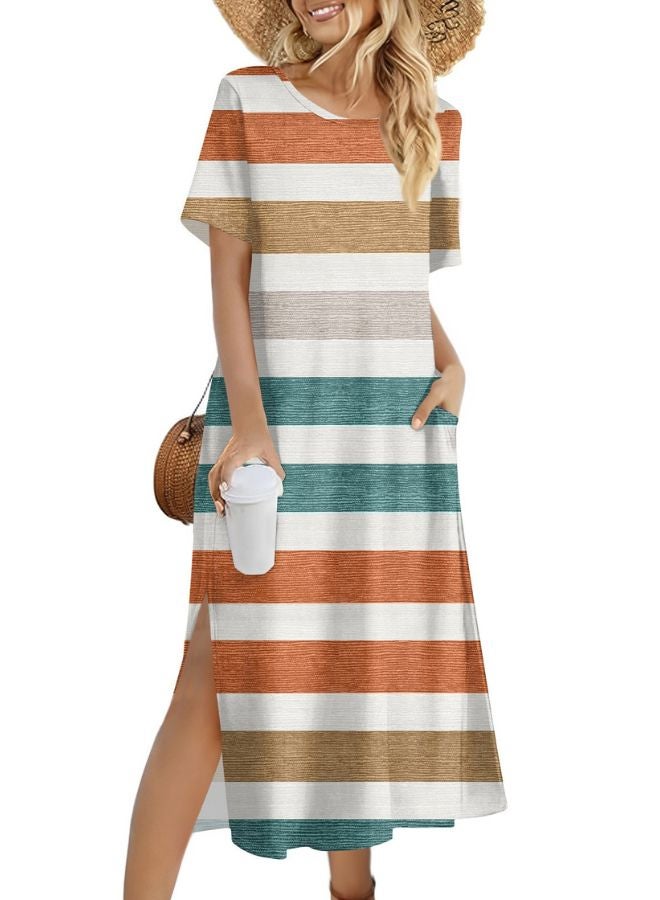 Tepveisoy Women's Fashion Summer Dresses Casual Beach Dresses One Piece Dress Slim Holiday Dress  - Image 1
