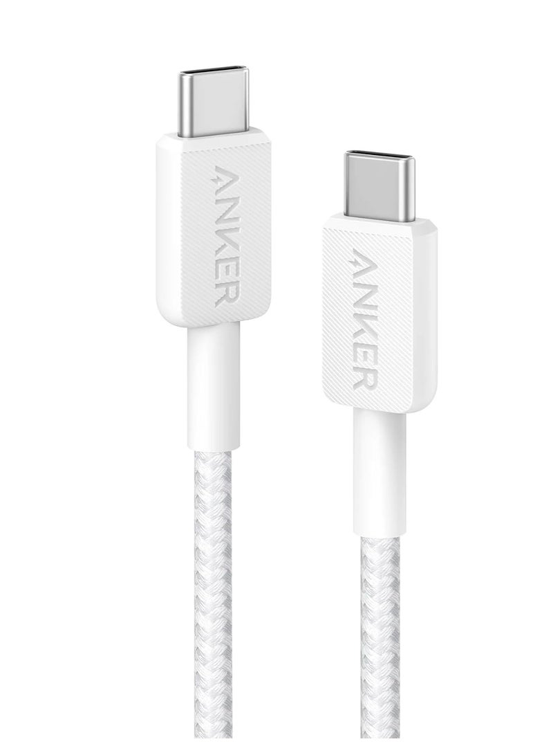 Anker 322 USB-C To USB-C Cable - Fast Charging Cord 3 Ft, 60W Power Delivery PD Charging For Phones , Tablets And Laptops - 3Ft 0.9M - - Image 1